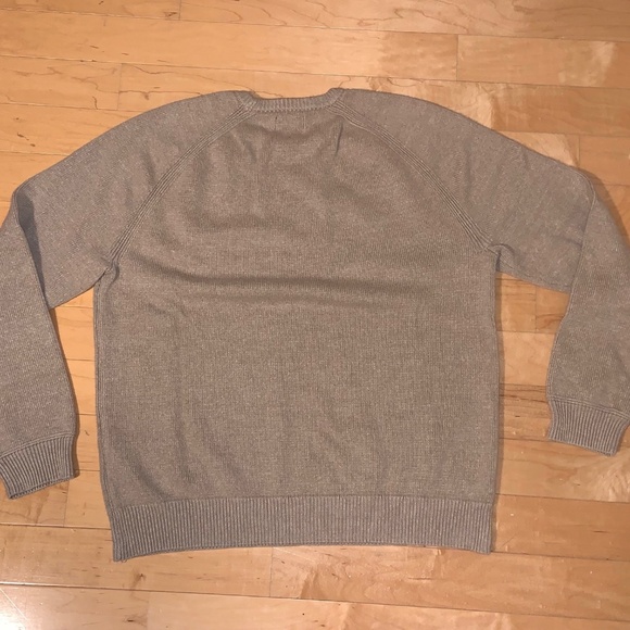 Polo Ralph Lauren Men's Sweater Cotton Tan Brown Beige Khaki Large L Excellent - Picture 3 of 9